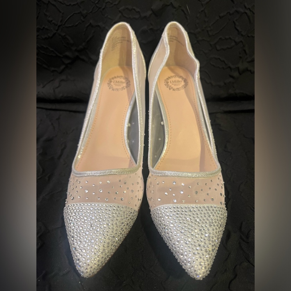 I Miller Silver Studded Pumps